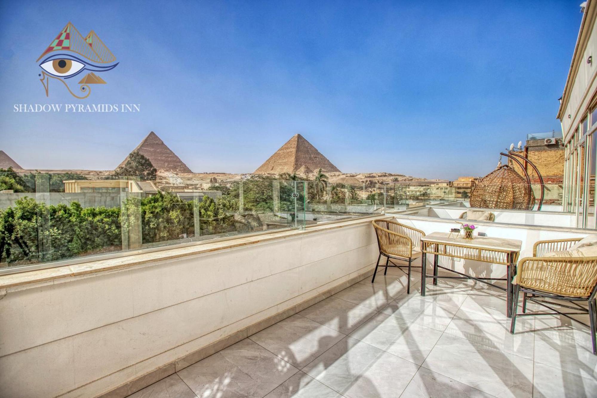 Shadow Pyramids Suites And Jacuzzi Kafret el-Gabal Exterior foto