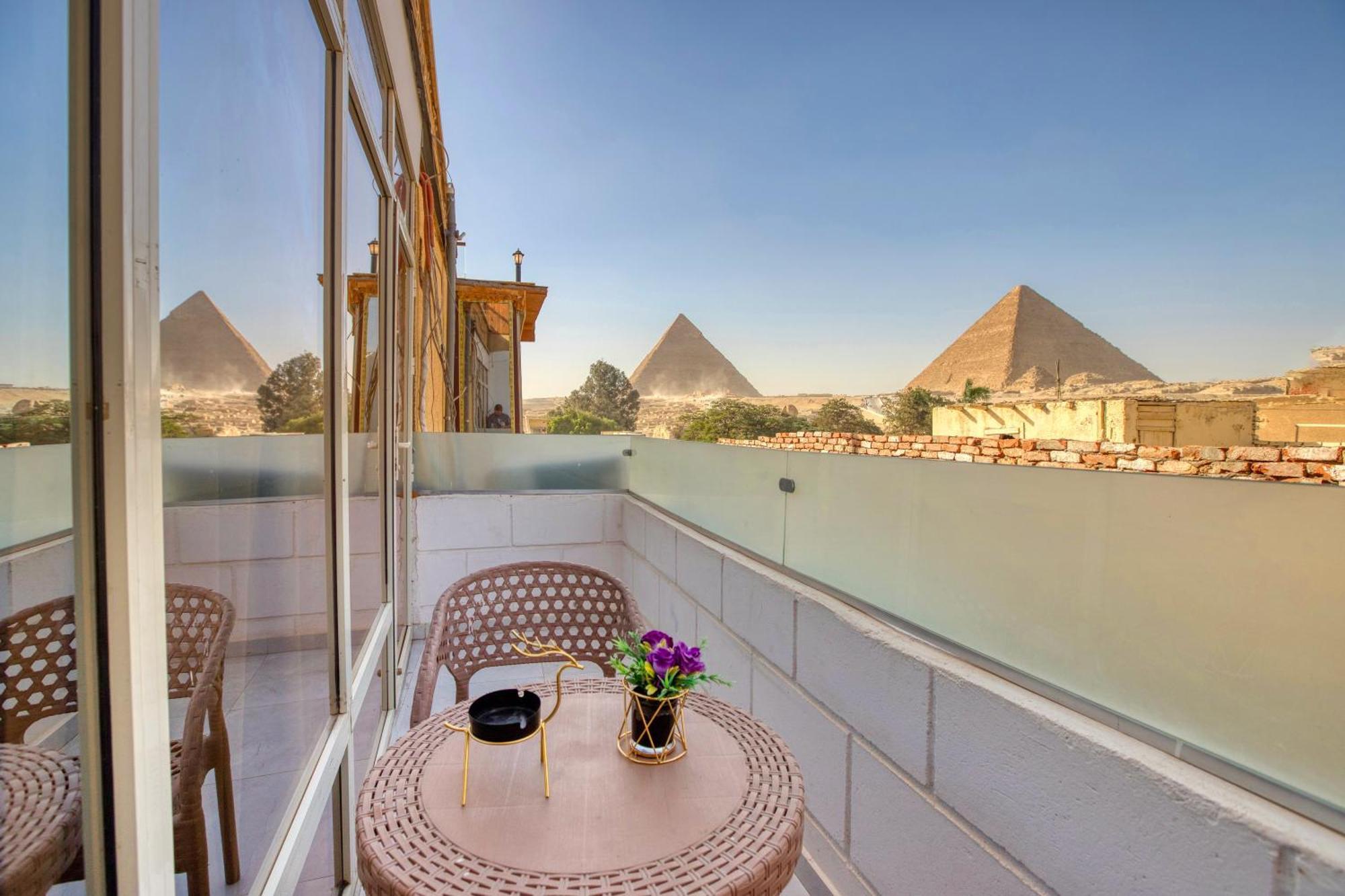 Shadow Pyramids Suites And Jacuzzi Kafret el-Gabal Exterior foto