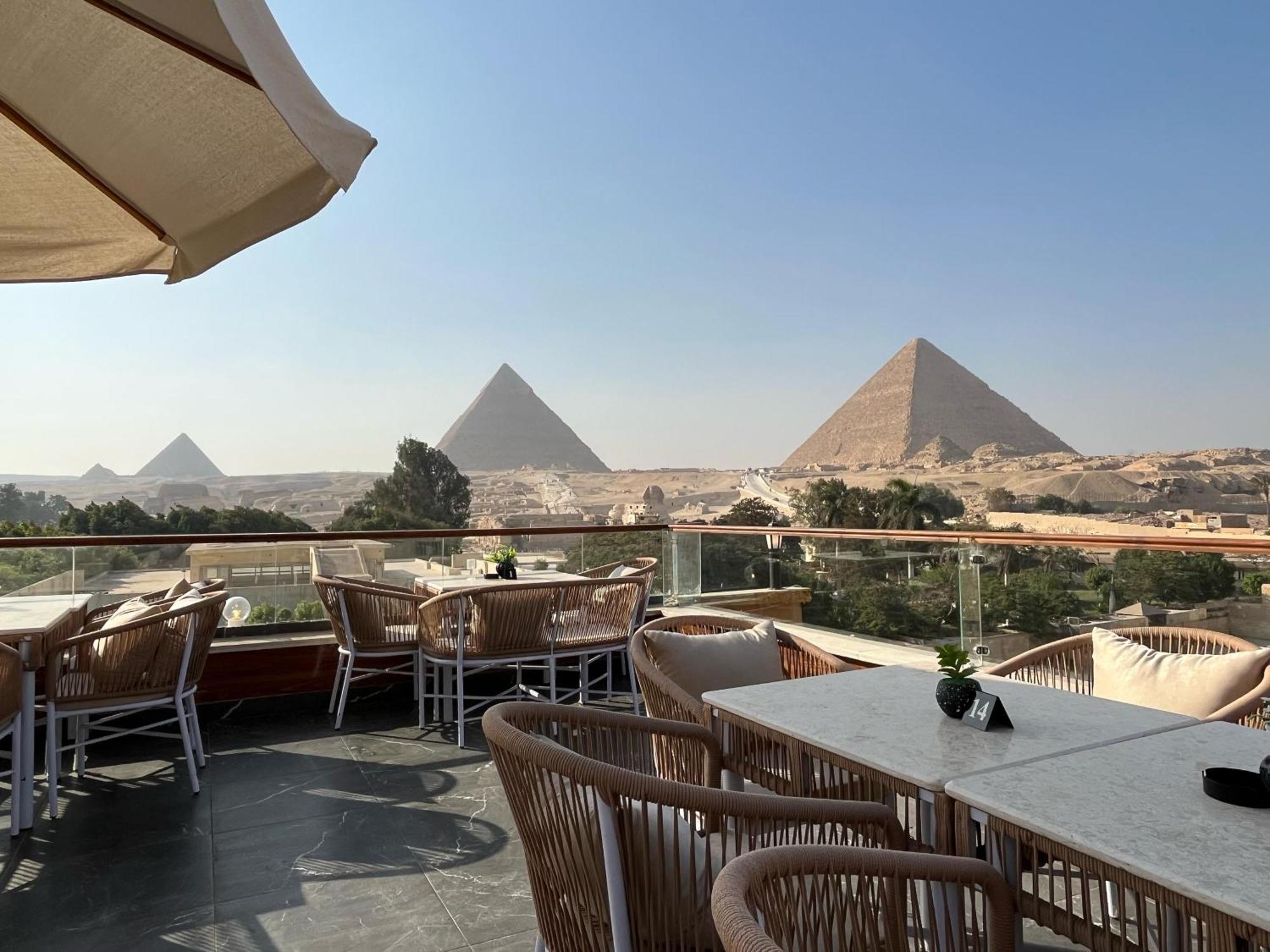 Shadow Pyramids Suites And Jacuzzi Kafret el-Gabal Exterior foto