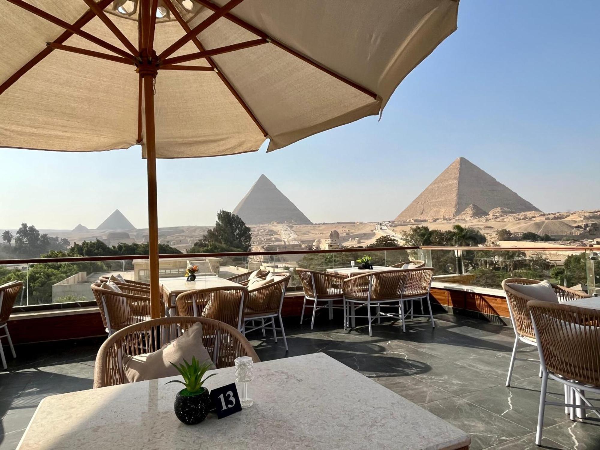 Shadow Pyramids Suites And Jacuzzi Kafret el-Gabal Exterior foto